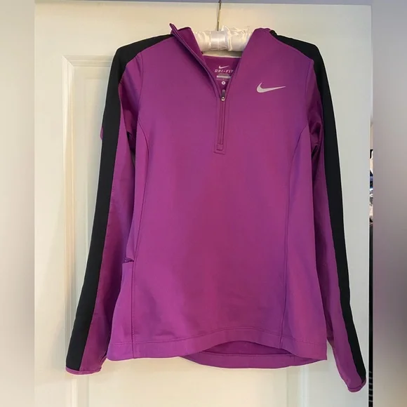 Awesome Nike Running Purple and Black hoodie - Picture 1 of 6